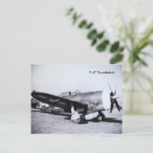 P-47 THUNDERBOLT Zweiter Weltkrieg | Luftfahrzeug Postkarte (Stehend Vorderseite)
