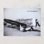 P-47 THUNDERBOLT Zweiter Weltkrieg | Luftfahrzeug Postkarte (Vorderseite)