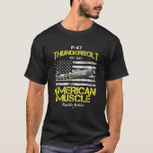 P 47 Thunderbolzen WWII Flugzeug American Muscle G T-Shirt (Vorderseite)