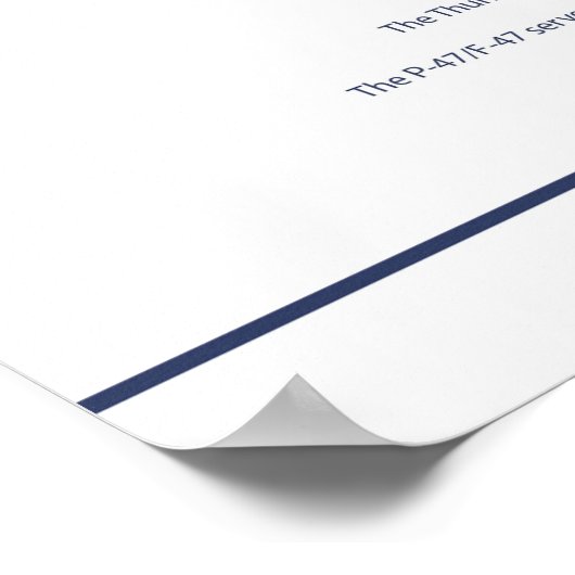 P-47D 356FS USAAF POSTER (Ecke)