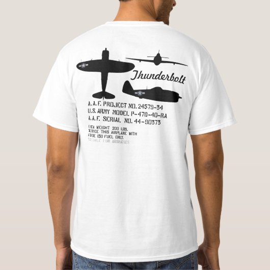 P-47D T-Shirt (Rückseite)