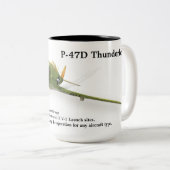P-47D Thunderbolb Zweifarbige Tasse (VorderseiteRechts)