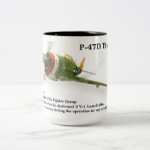 P-47D Thunderbolb Zweifarbige Tasse (Mittel)