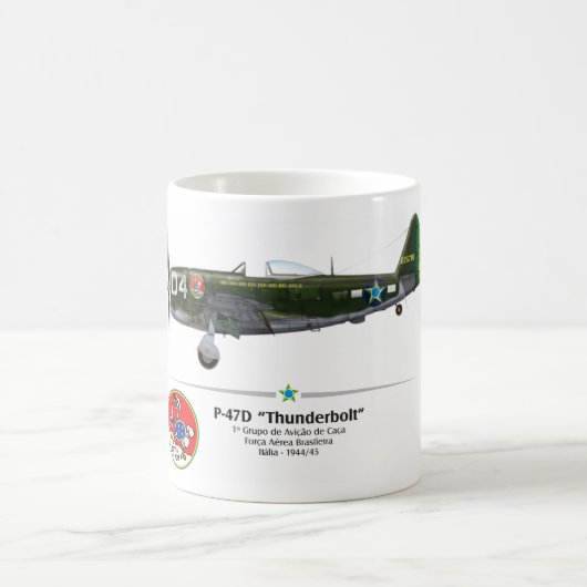 P-47D Thunderbolt FAB - 1ºGavCa,- setzt sich der Kaffeetasse (Mittel)