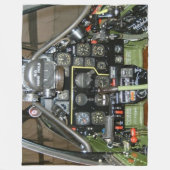 P-51 COCKPIT, TUSKEGEE FLIEGER (ROTE SCHWÄNZE) FLEECEDECKE (Vorderseite)