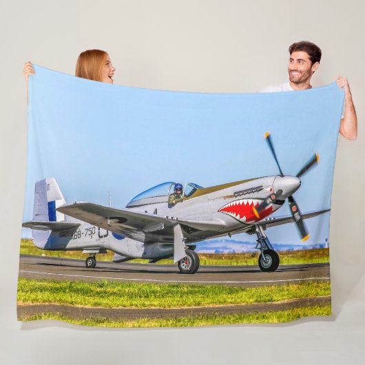 P-51 MUSTANG FLEECEDECKE (Beispiel)