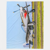 P-51 MUSTANG FLEECEDECKE (Vorderseite)