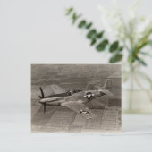 P-51 Mustang im Flug Postkarte (Stehend Vorderseite)
