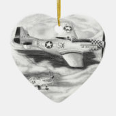 (P-51) Mustang Keramikornament (Vorne)