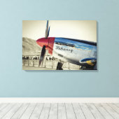 P-51 Mustang Leinwanddruck (Insitu (Holzboden))