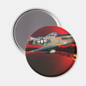 P-51 MUSTANG MAGNET (Vorderseite/Rückseite)