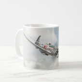"P-51 Mustang"mug Kaffeetasse (Vorderseite Links)