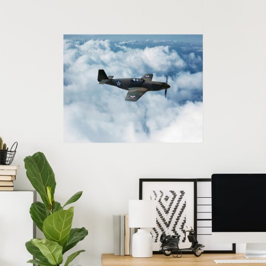 P-51 Mustang Poster (Heimbüro)
