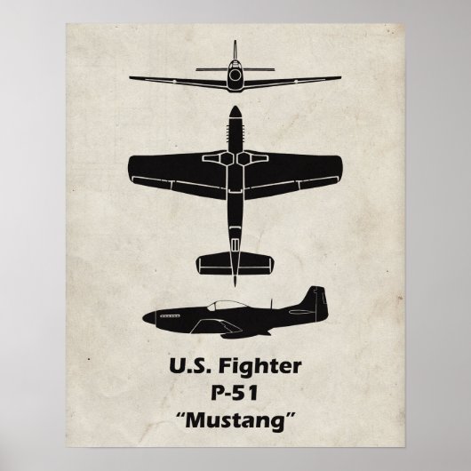 P-51 Mustang Poster (Vorne)