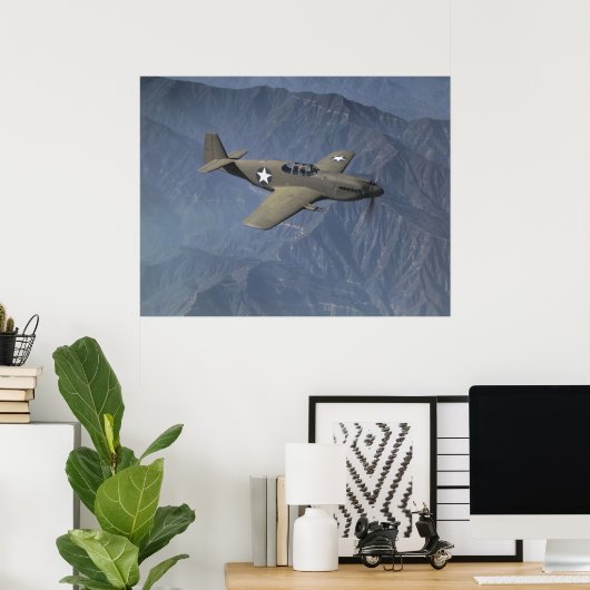 P-51 Mustang Poster (Heimbüro)