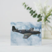 P-51 Mustang Postkarte (Stehend Vorderseite)