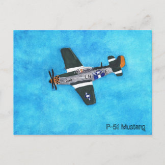 P-51 Mustang Postkarte