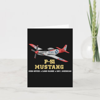 P-51 Mustang Weltkrieg II Kampfbomber Karte