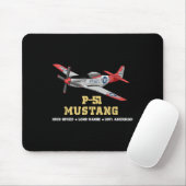 P-51 Mustang Weltkrieg II Kampfbomber Mousepad (Mit Mouse)