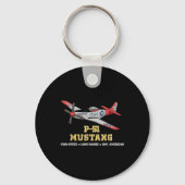P-51 Mustang Weltkrieg II Kampfbomber Schlüsselanhänger (Vorderseite)