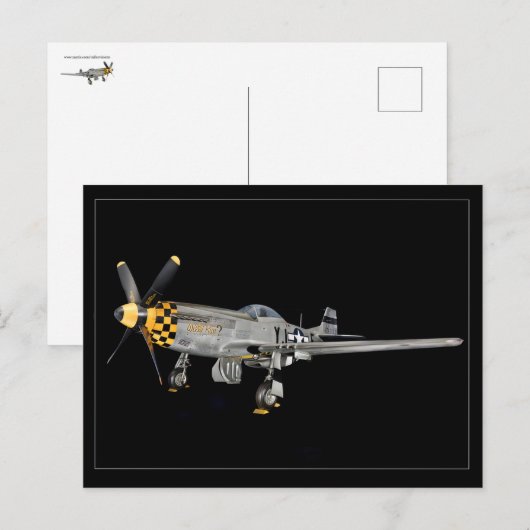 P-51 POSTKARTE (Vorne/Hinten)