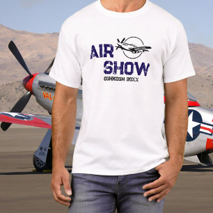 P-51 Veteranenflugzeug Militärveteran WW2 Flugshow T-Shirt