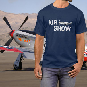 P-51 Veteranenflugzeug Militärveteran WW2 Flugshow T-Shirt