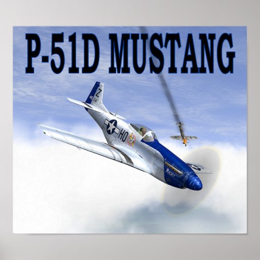 P-51 vs BF109 POSTER (Vorne)