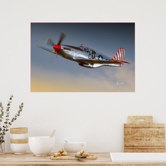 P-51C Mustang Poster (Küche)