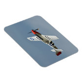 P-51D Mustang Fighter mit D-Day-Markierungen Magnet (Rechte Seite)
