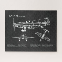 P-51D Mustang - Flugzeugkonzept PD Puzzle