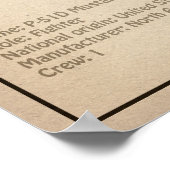 P-51D Mustang - Flugzeugkonzept SD Poster (Ecke)