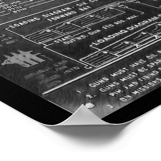 P-51D Mustang Gun Loading Poster (Ecke)