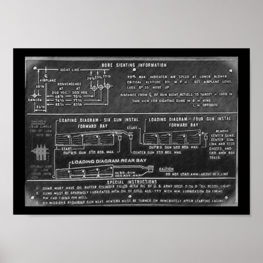 P-51D Mustang Gun Loading Poster (Vorne)