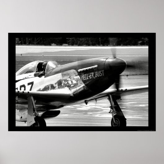 P-51D Mustang - Hell-er Bust Poster (Vorne)