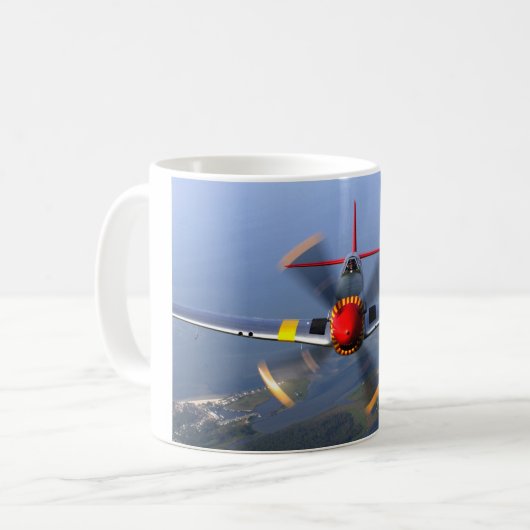 P-51D MUSTANG KAFFEETASSE (Vorderseite Links)