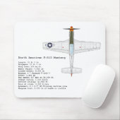 P-51D Mustang mousepad (Mit Mouse)