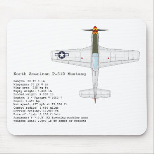 P-51D Mustang mousepad
