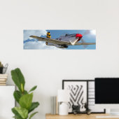 ‚P-51D Mustang‘ Poster (Heimbüro)