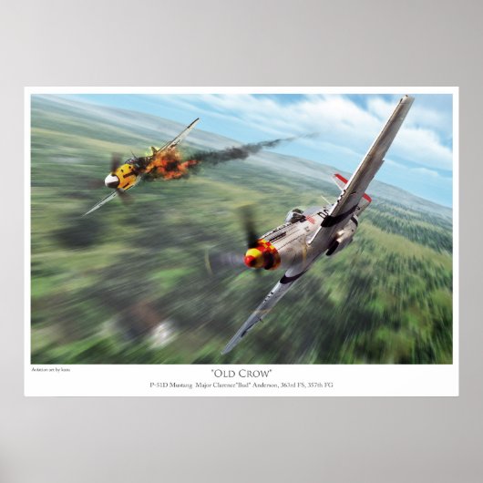 P-51D Mustang Poster (Vorne)