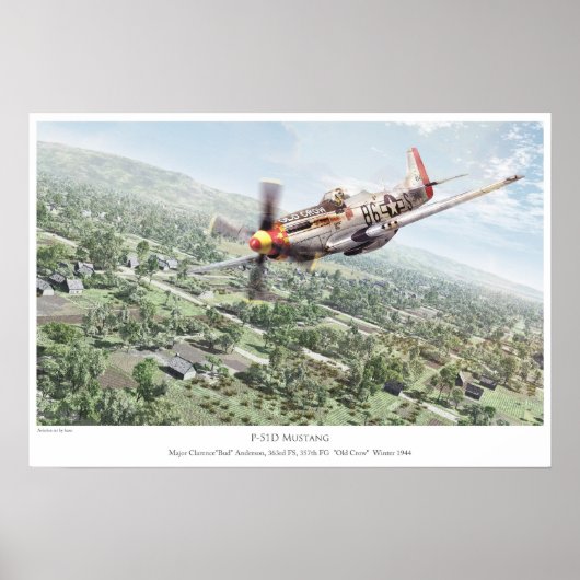P-51D Mustang Poster (Vorne)