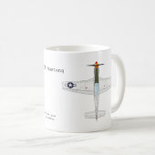 P-51D Mustang-Tasse Kaffeetasse (VorderseiteRechts)