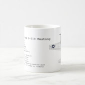 P-51D Mustang-Tasse Kaffeetasse (Mittel)