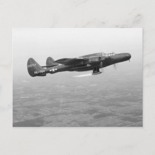 P-61 Black Widow Postkarte (Vorderseite)
