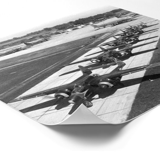 P-61 Schwarze Witwen Poster (Ecke)