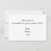 P-80 Shooting Star 5 Flugzeug Set Einladung (Rückseite)