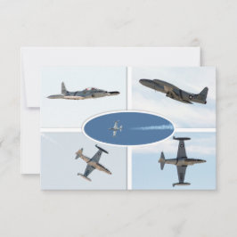 P-80 Shooting Star 5 Flugzeug Set Einladung