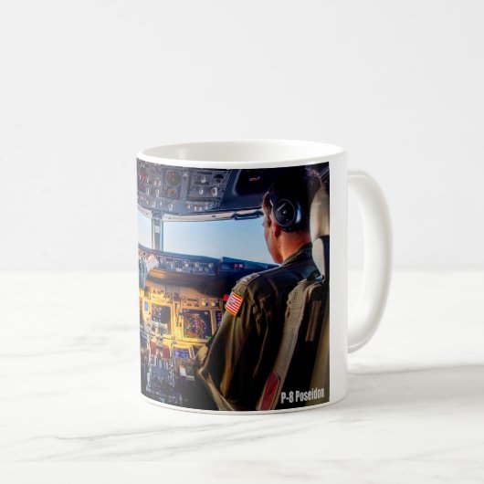P-8 POSEIDON COCKPIT KAFFEETASSE (VorderseiteRechts)