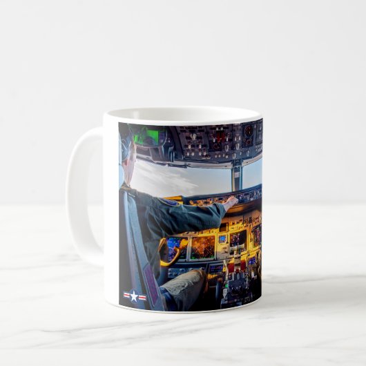 P-8 POSEIDON COCKPIT KAFFEETASSE (Vorderseite Links)