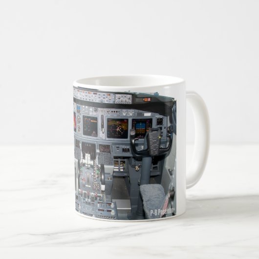 P-8 POSEIDON COCKPIT KAFFEETASSE (VorderseiteRechts)